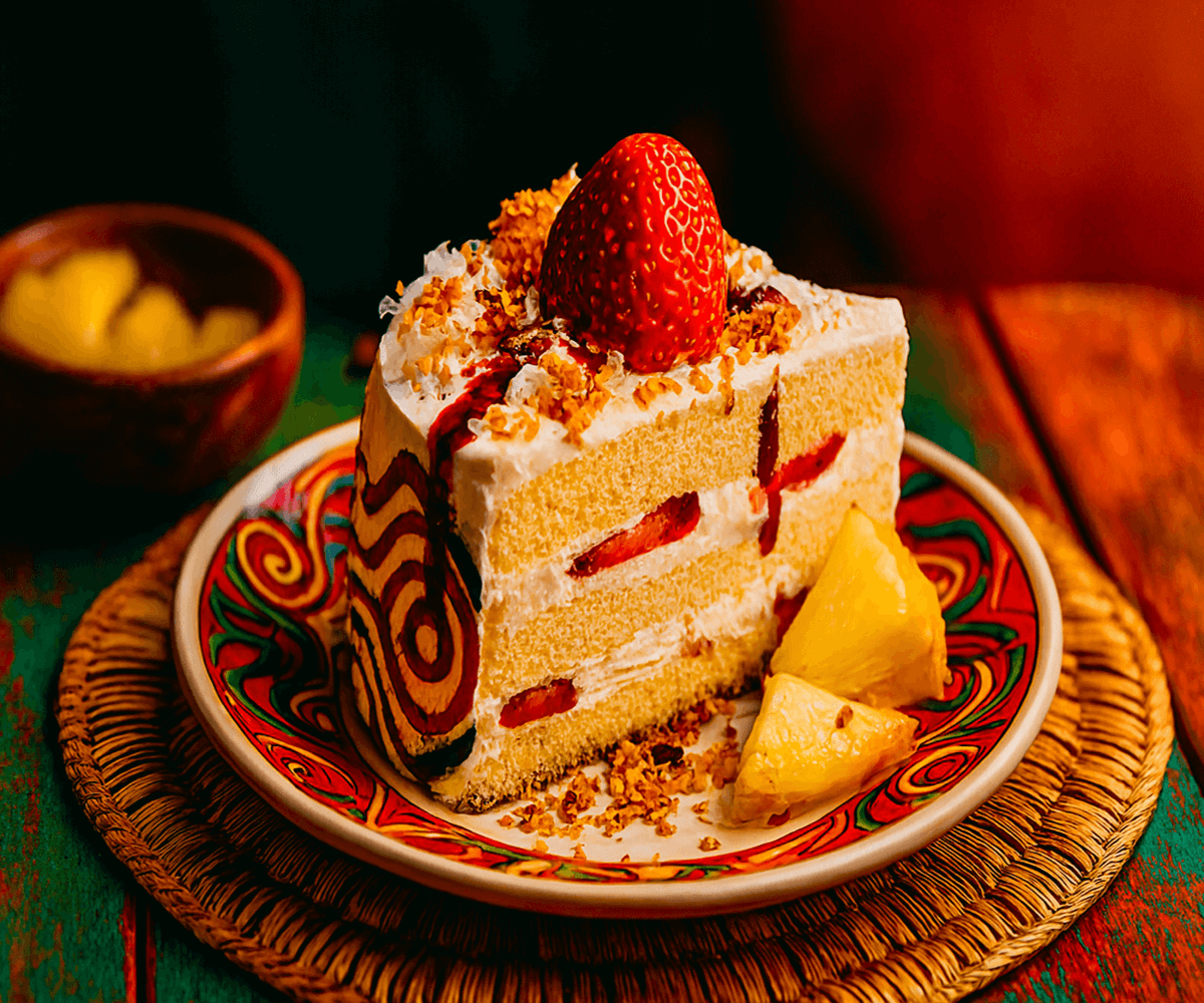 Strawberry Pine-apple Cupcake